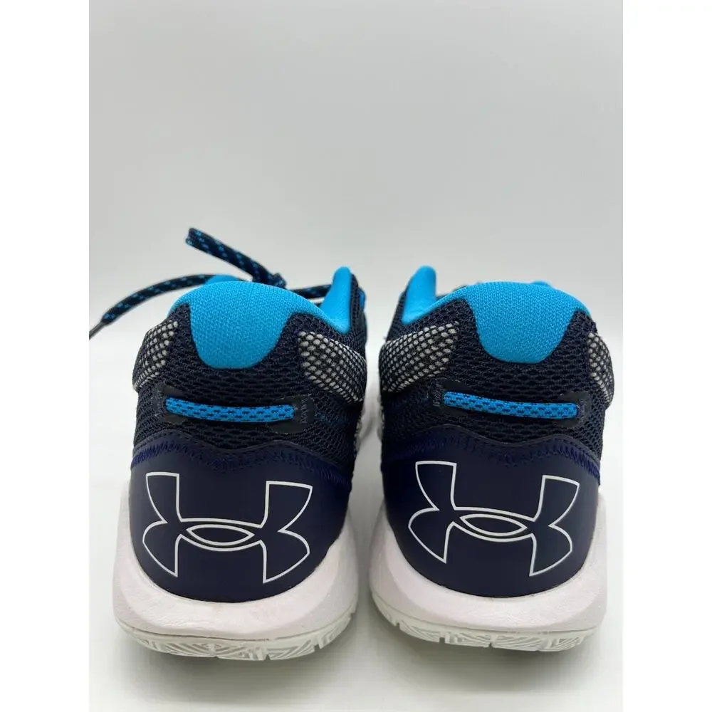 Under Armour HOVR Havoc 5 Team Basketball White/Navy Shoes 3024979-103 Size 10.5